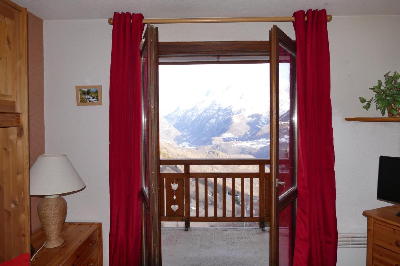 Studio Coin Montagne A Auris En Oisans Avec Vue Magnifique Kültér fotó